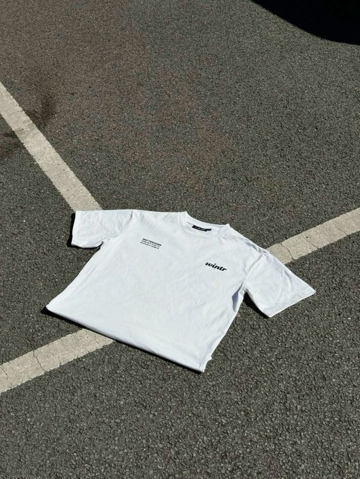White Graphic T-Shirt 180 GSM