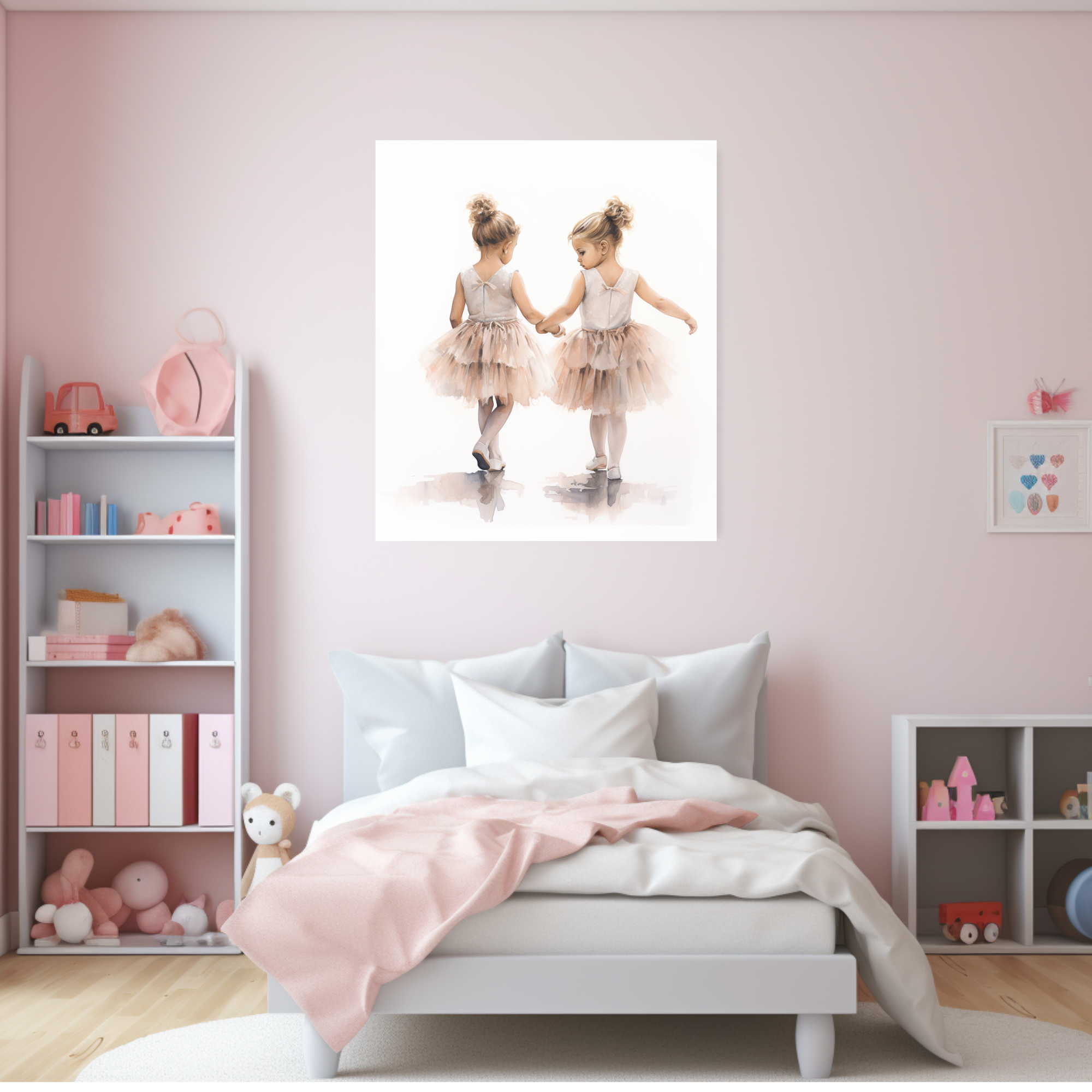 Best of friends going to ballet. Stunning canvas wall art
