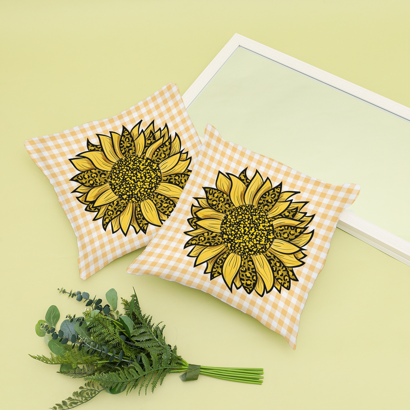 Sunflower Kitchen or Patio Chair Cushion.