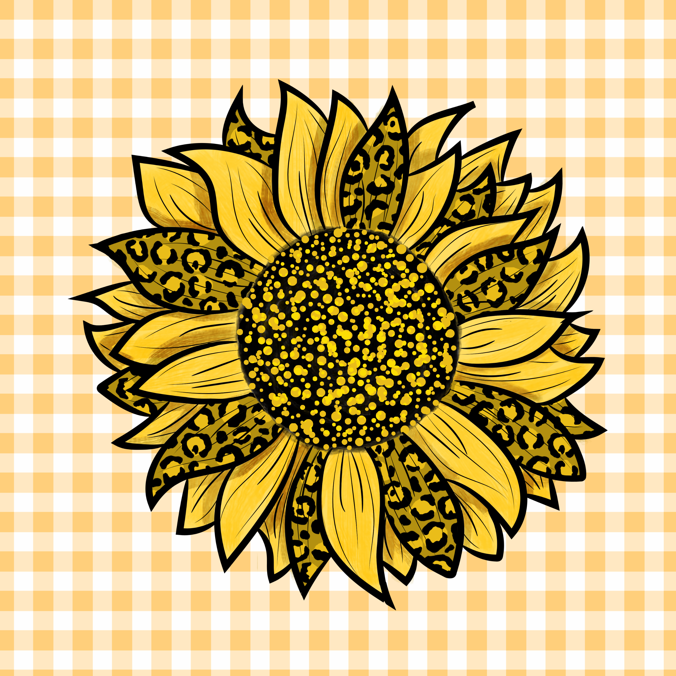Sunflower Kitchen or Patio Chair Cushion.