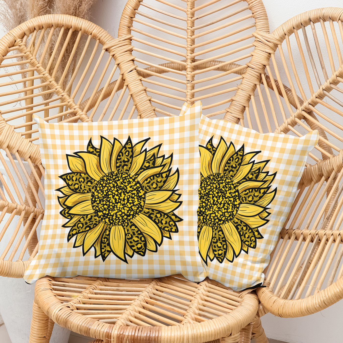 Sunflower Kitchen or Patio Chair Cushion.
