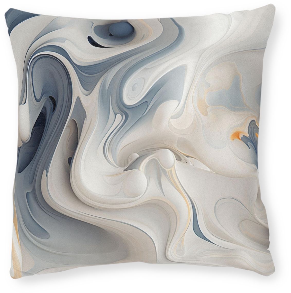 Stunning Abstract Swirl on Faux Suede Cushion.