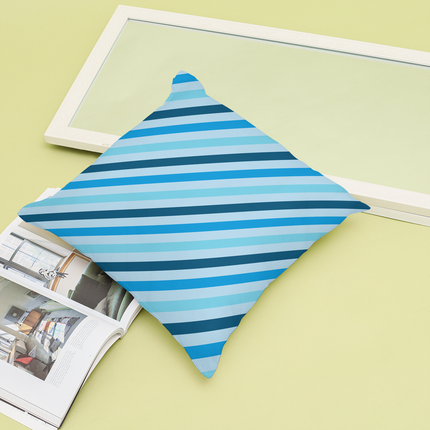 The Perfect Neat Classic design for cushions. This cushion is made from faux suede.