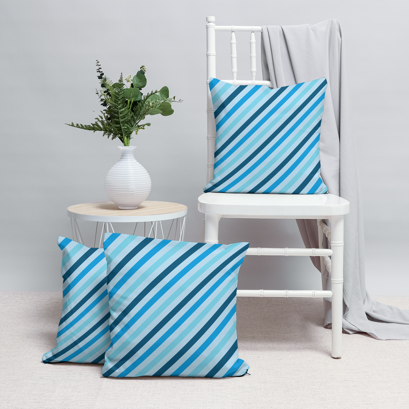 The Perfect Neat Classic design for cushions. This cushion is made from faux suede.