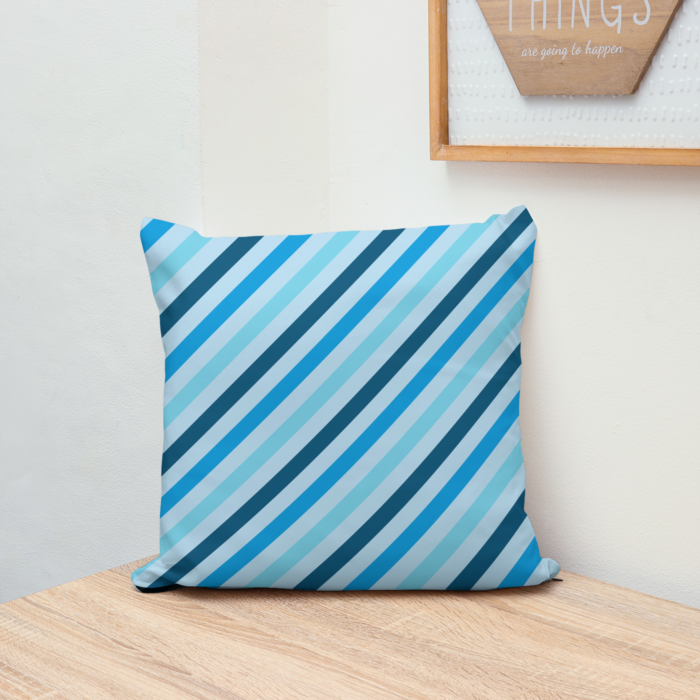 The Perfect Neat Classic design for cushions. This cushion is made from faux suede.