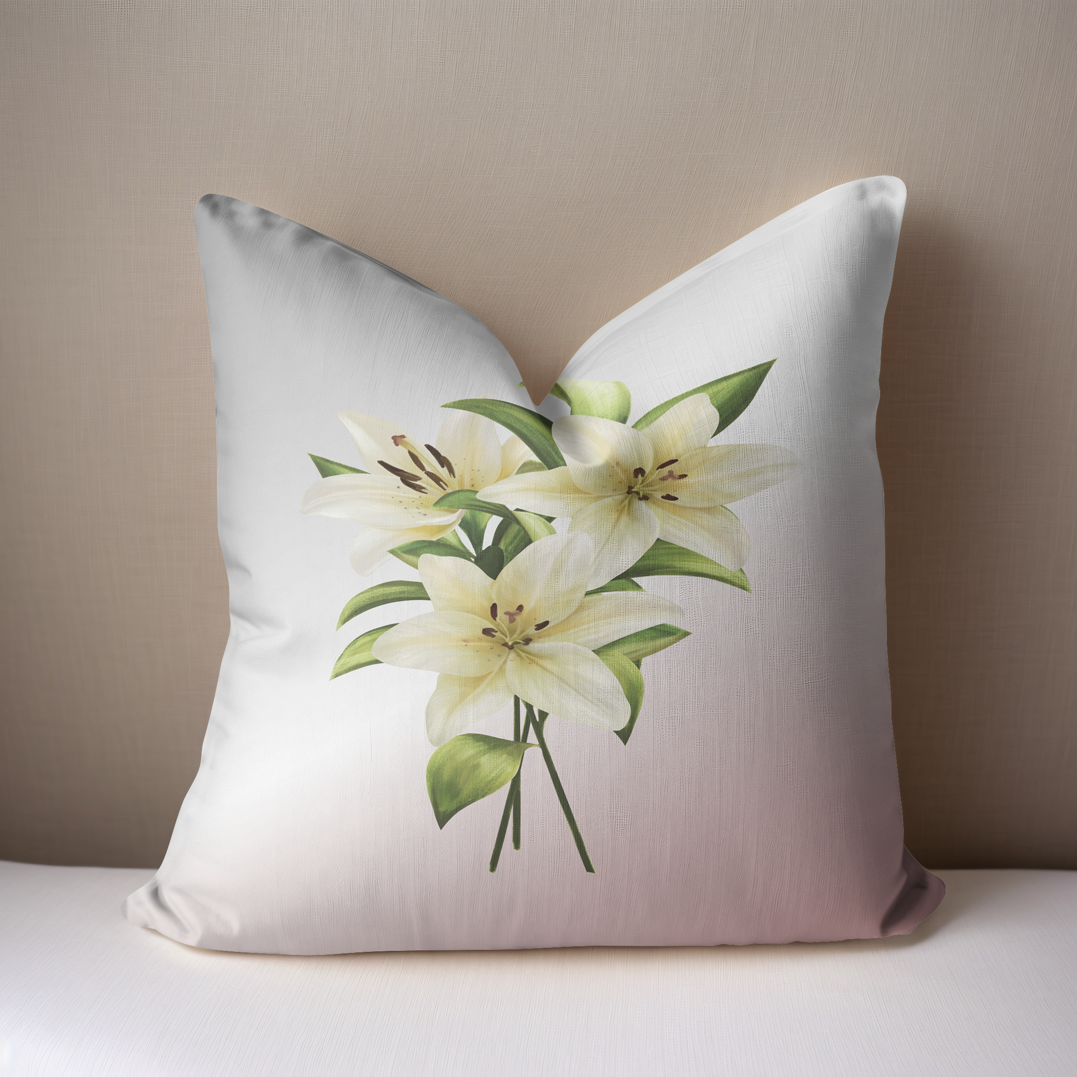 Cushion for any room, flower cushion to match the canvas wall art.
