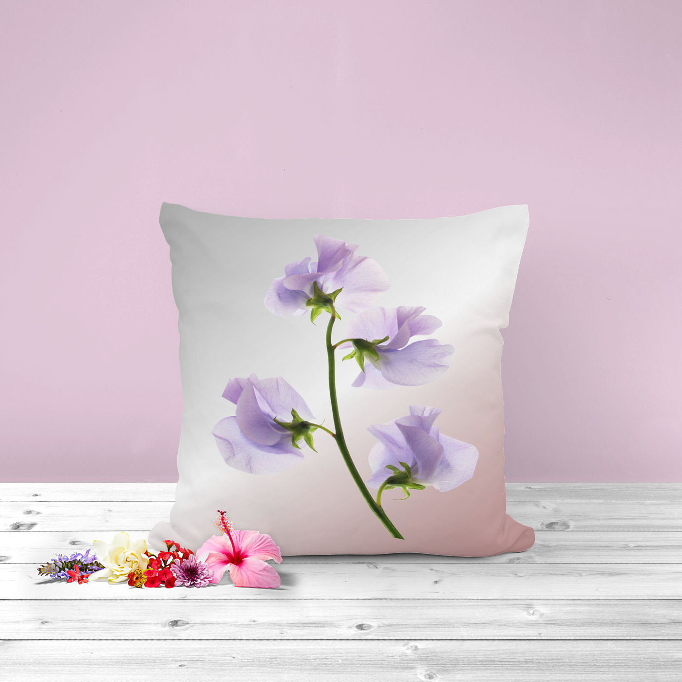 Pretty Cushion Matching the canvas wall art.  