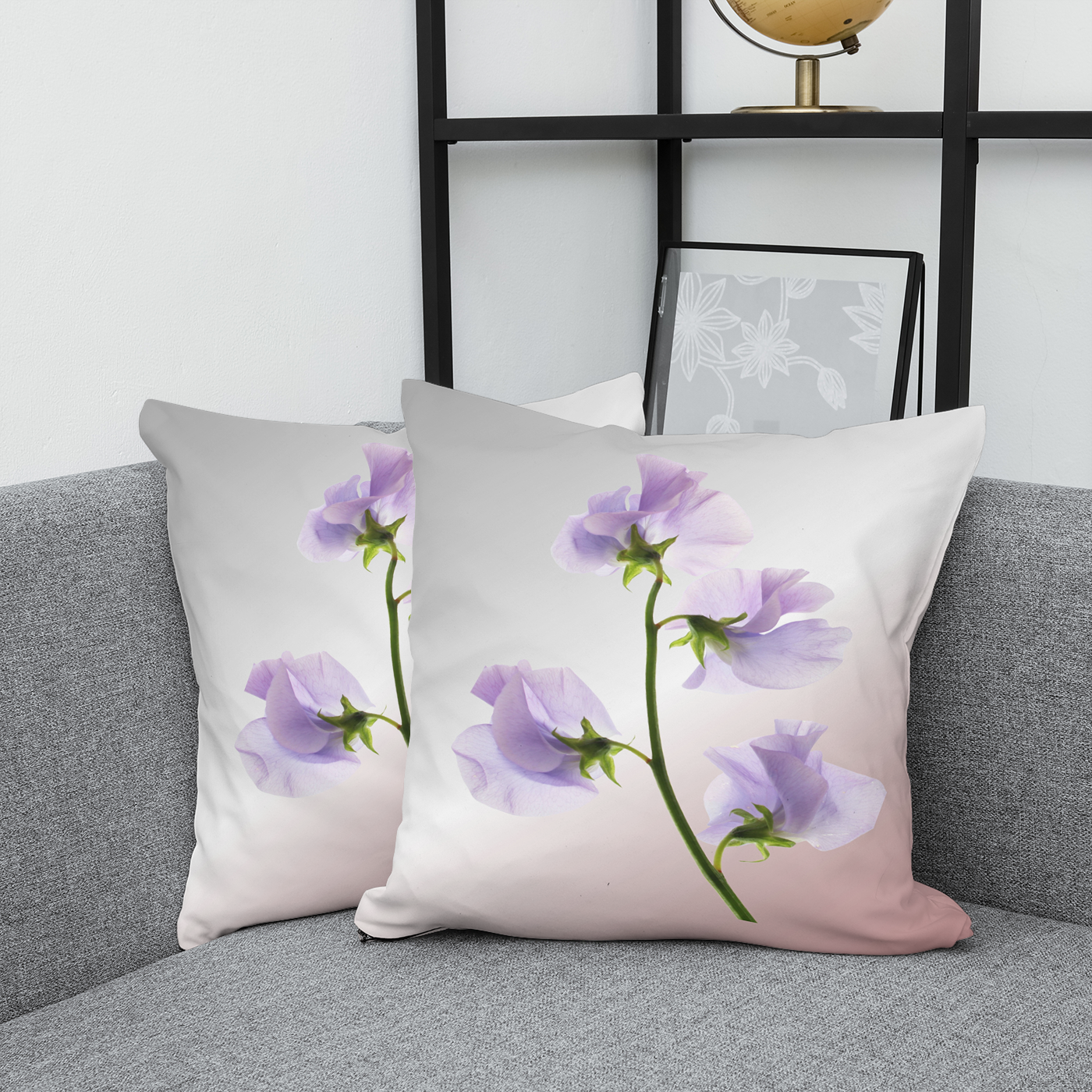 Pretty Cushion Matching the canvas wall art.  