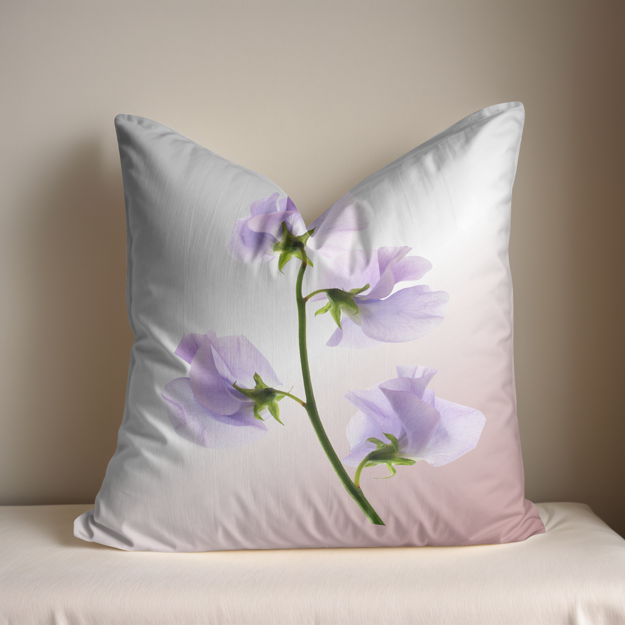 Pretty Cushion Matching the canvas wall art.  
