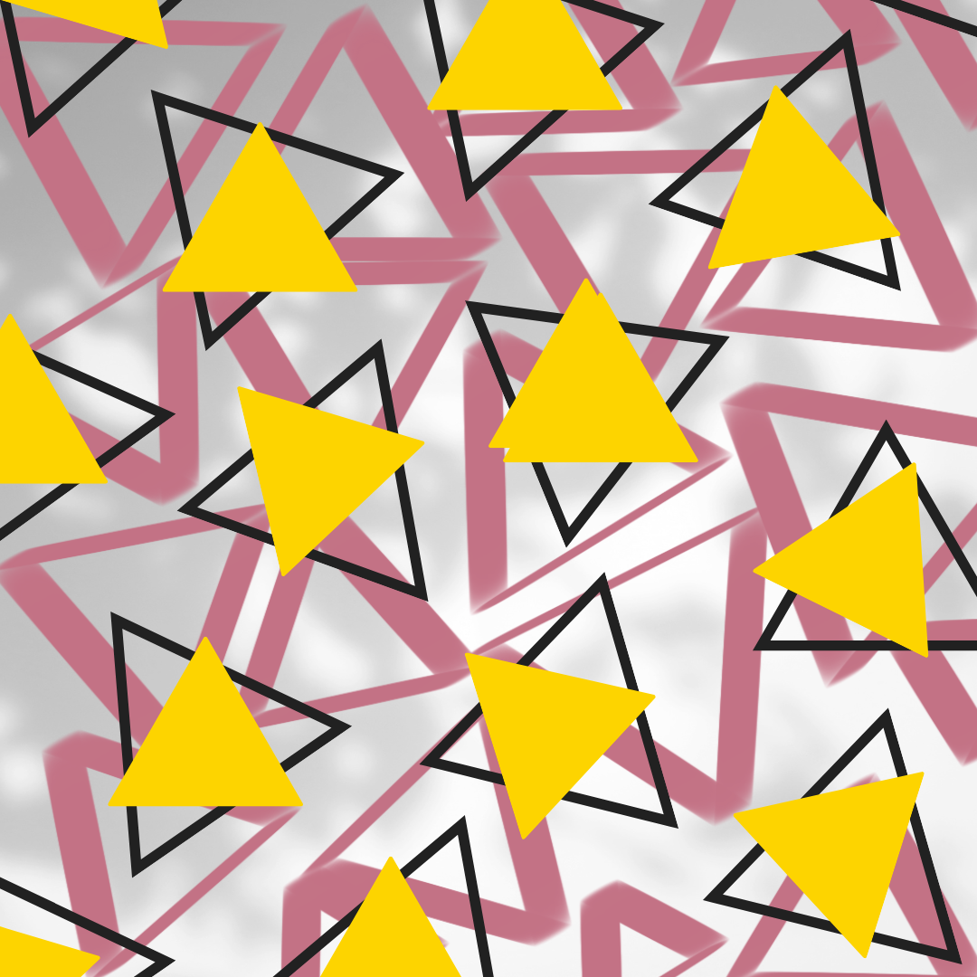Geometric Pattern triangle design outside cushion for patio or conservatory