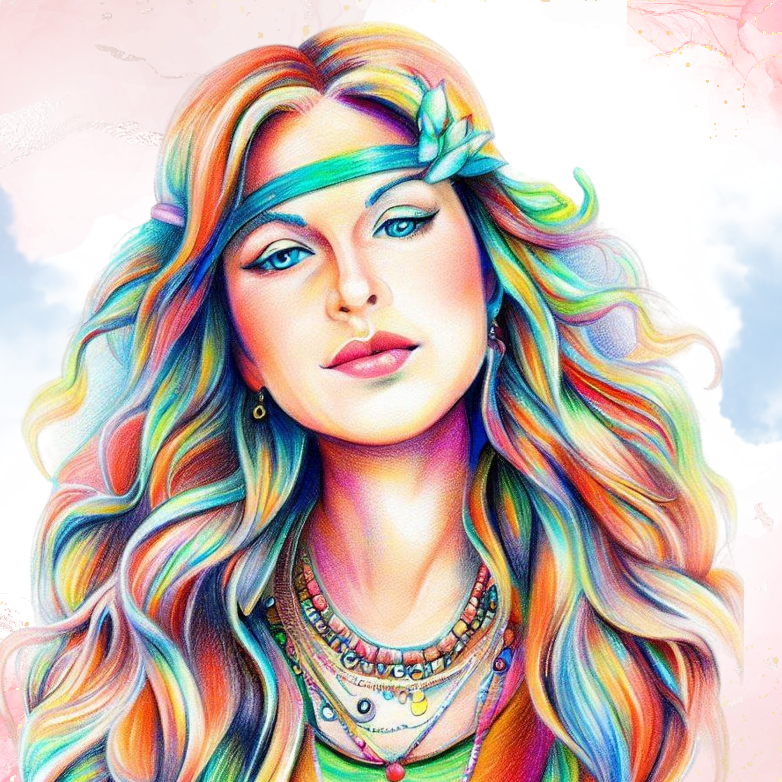 Hippie Canvas Wall Art, real modern take on a era that was so colourful  