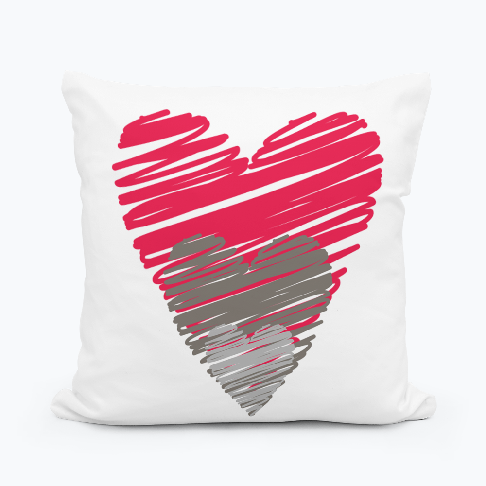 Three Hearts Cushion design, simple but effective.