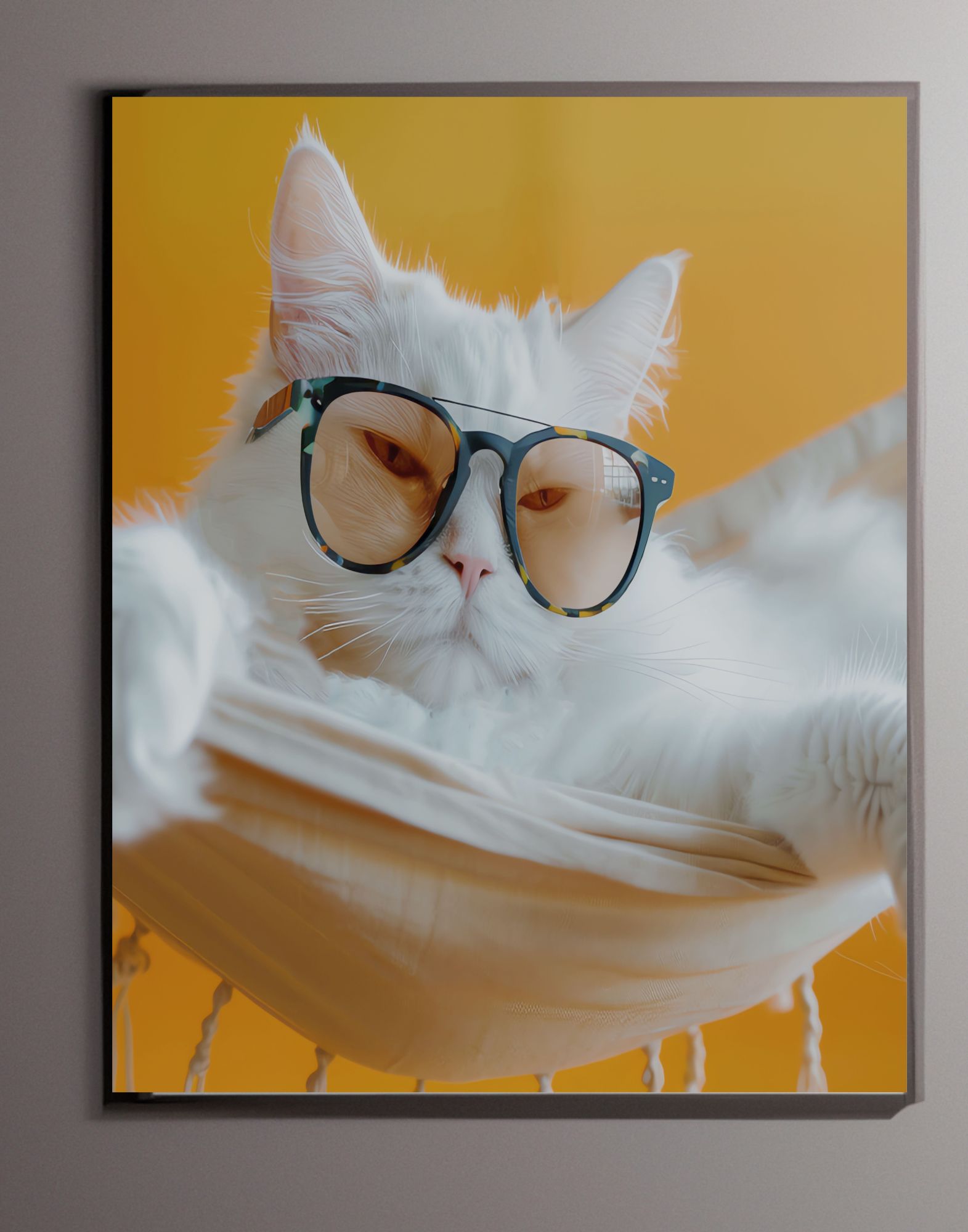 Amusing Cat Canvas Wall Art, FROM THE WAREHOUSE