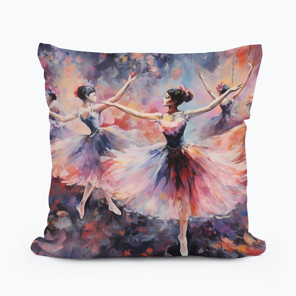 Ballerina Cushion/pillow in various sizes, soft faux suede