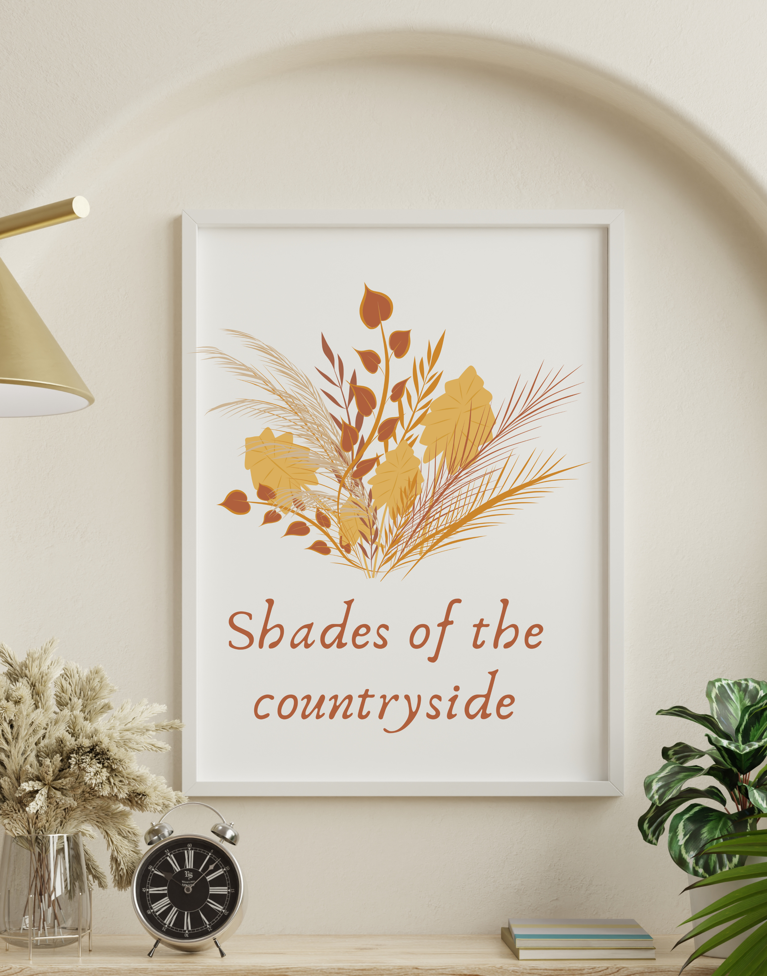 Shades of the Countryside Canvas Wall Art Print
