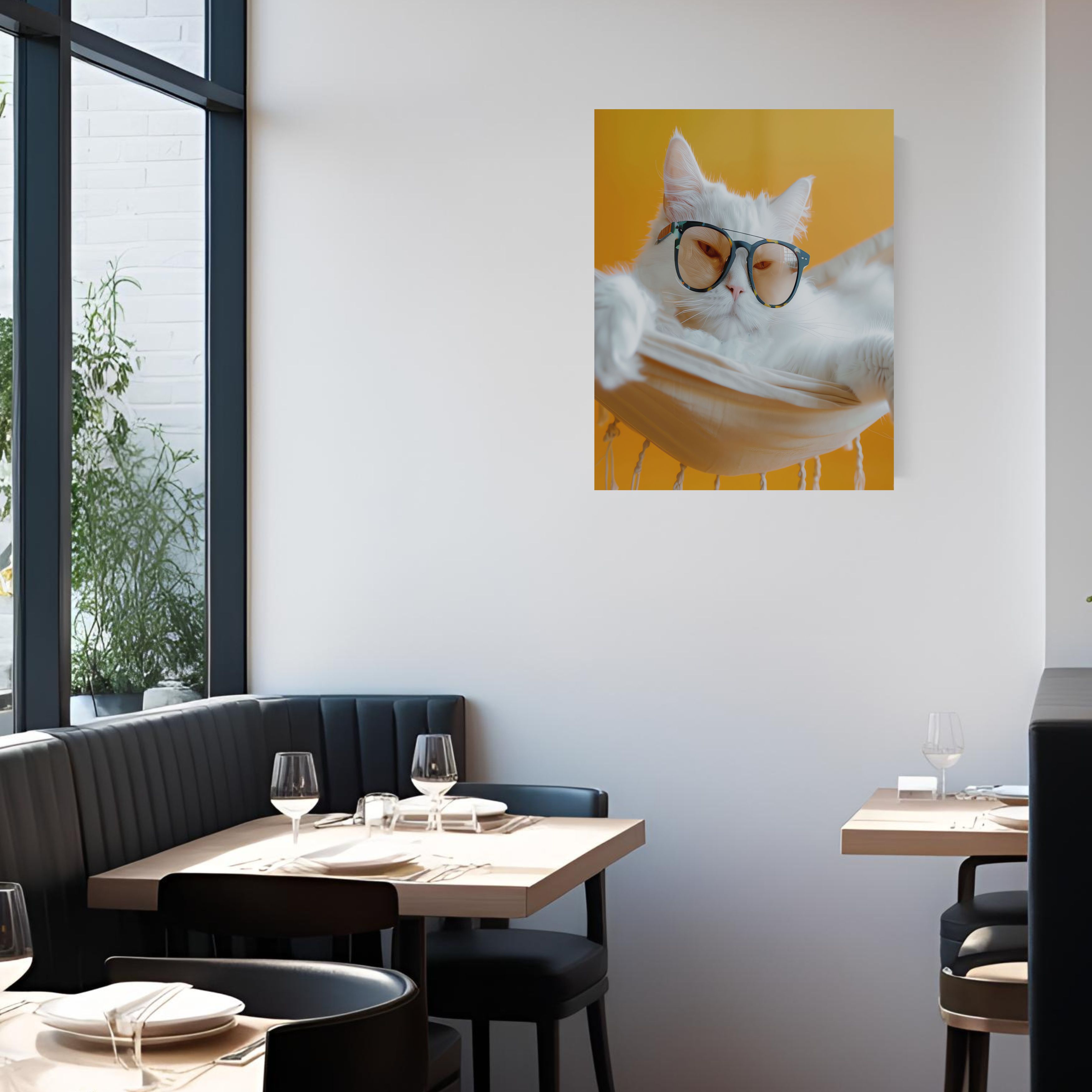 Amusing Cat Canvas Wall Art, FROM THE WAREHOUSE