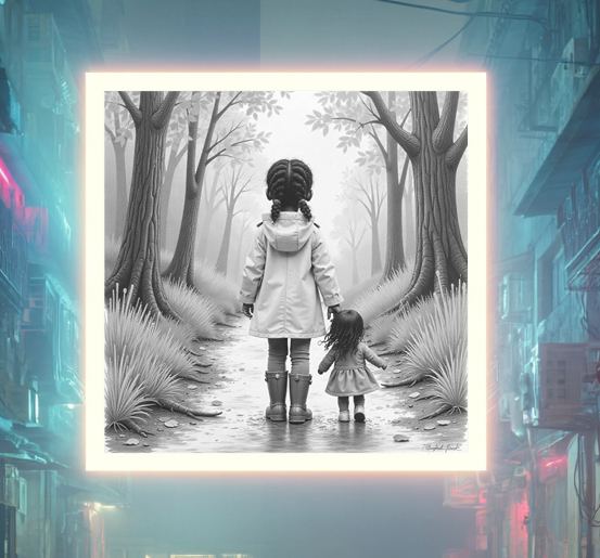 Childhood Memories canvas wall Art Print, FROM THE WAREHOUSE.