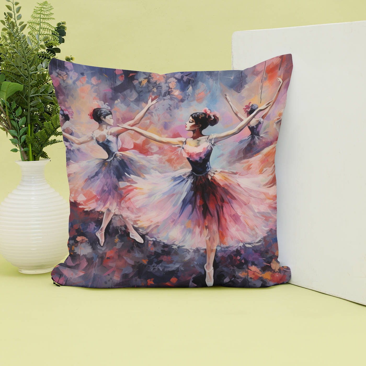 Ballerina Cushion/pillow in various sizes, soft faux suede