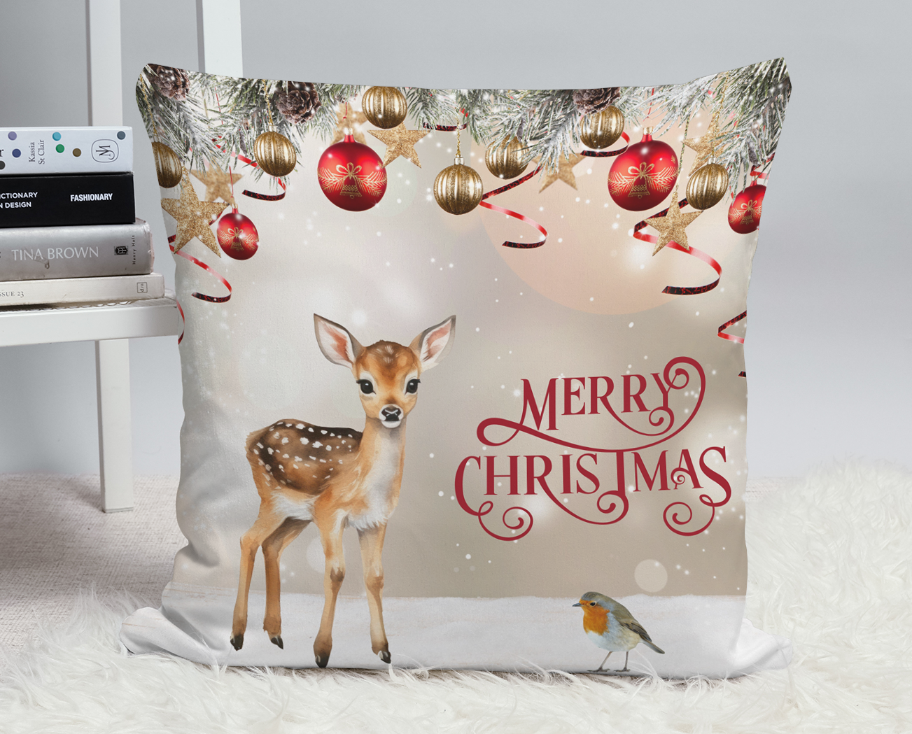 Christmas Decorative Throw Cushion   PRE CHRISTMAS PRICE