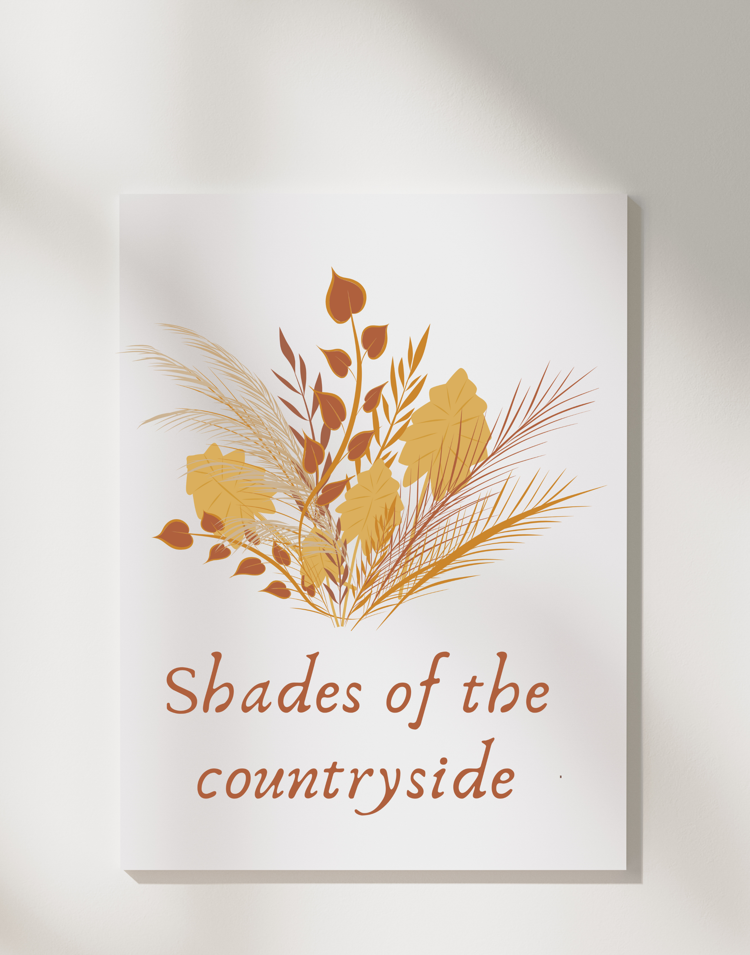 Shades of the Countryside Canvas Wall Art Print