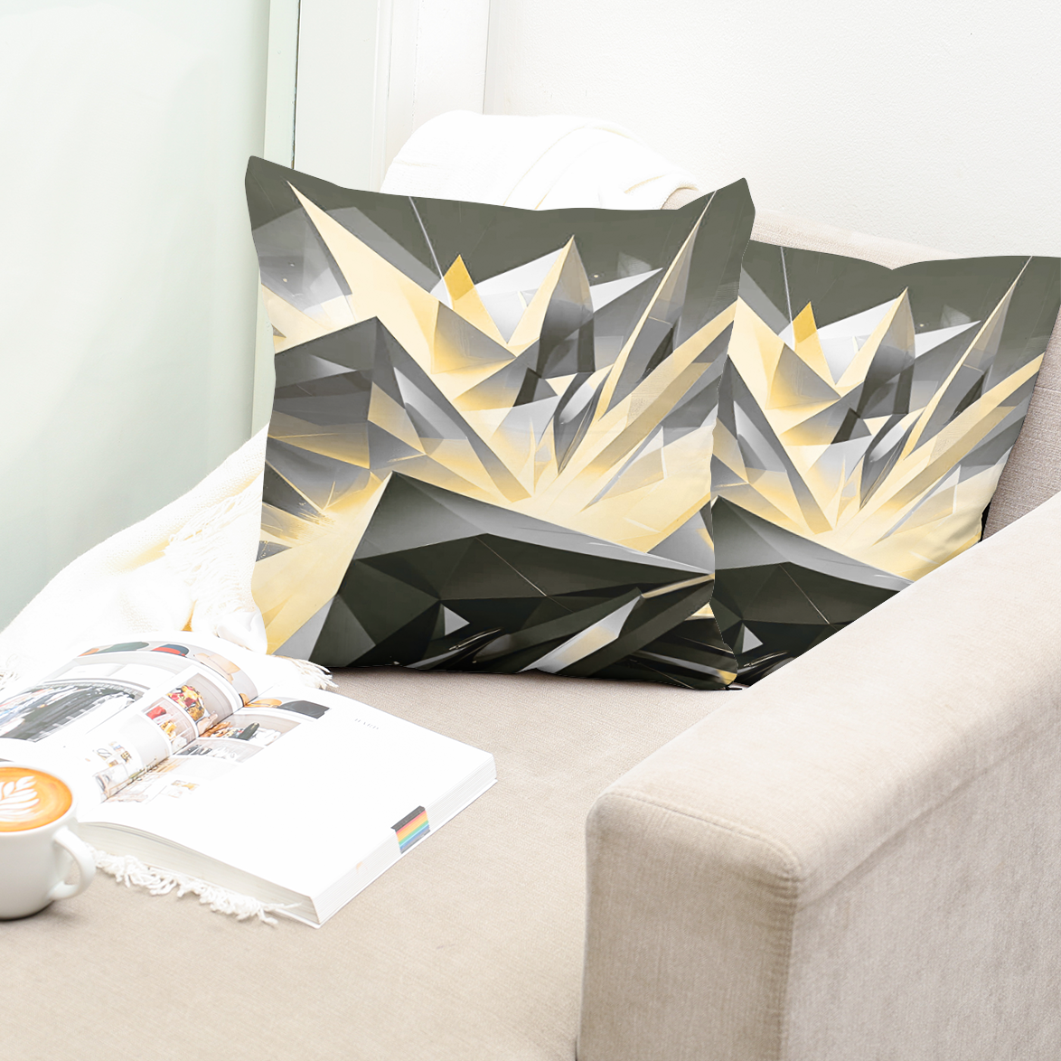 Fascinating designed cushion, called the Explosion. Modern and fresh design.