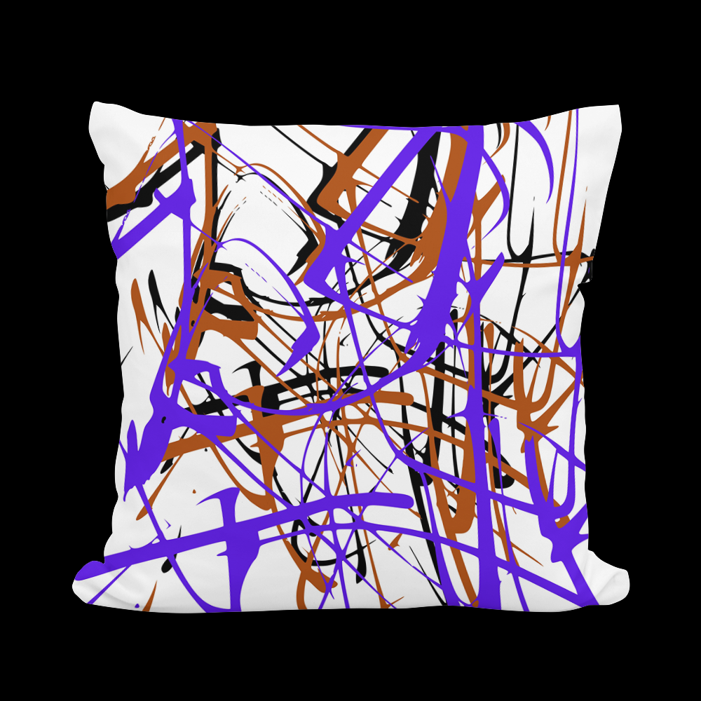 Cushion with mixed colours, expression of mixed colours in this abstract, fitting for any room to liven up neutral colours.