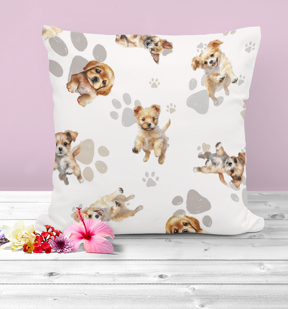 Cute Puppy Patterned Cushion, for every dog lover