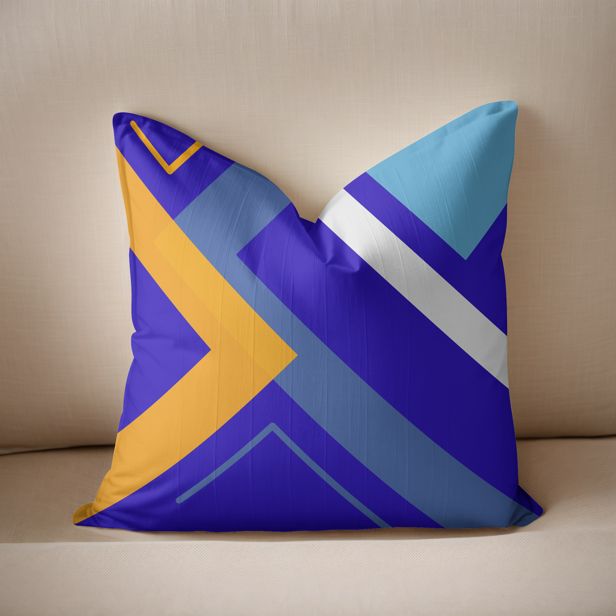 Geometric Shapes Cushion, modern twist for home decor