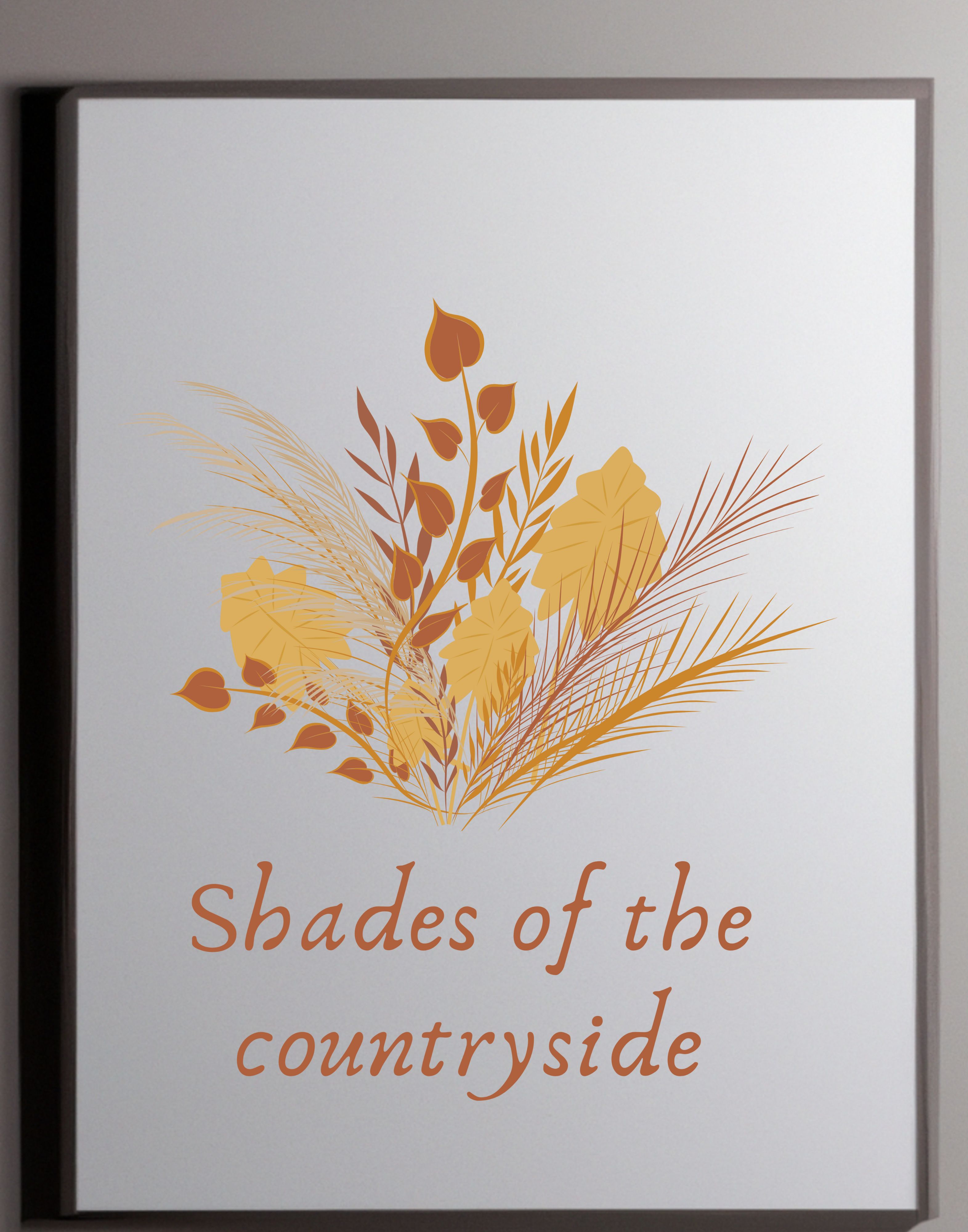 Shades of the Countryside Canvas Wall Art Print
