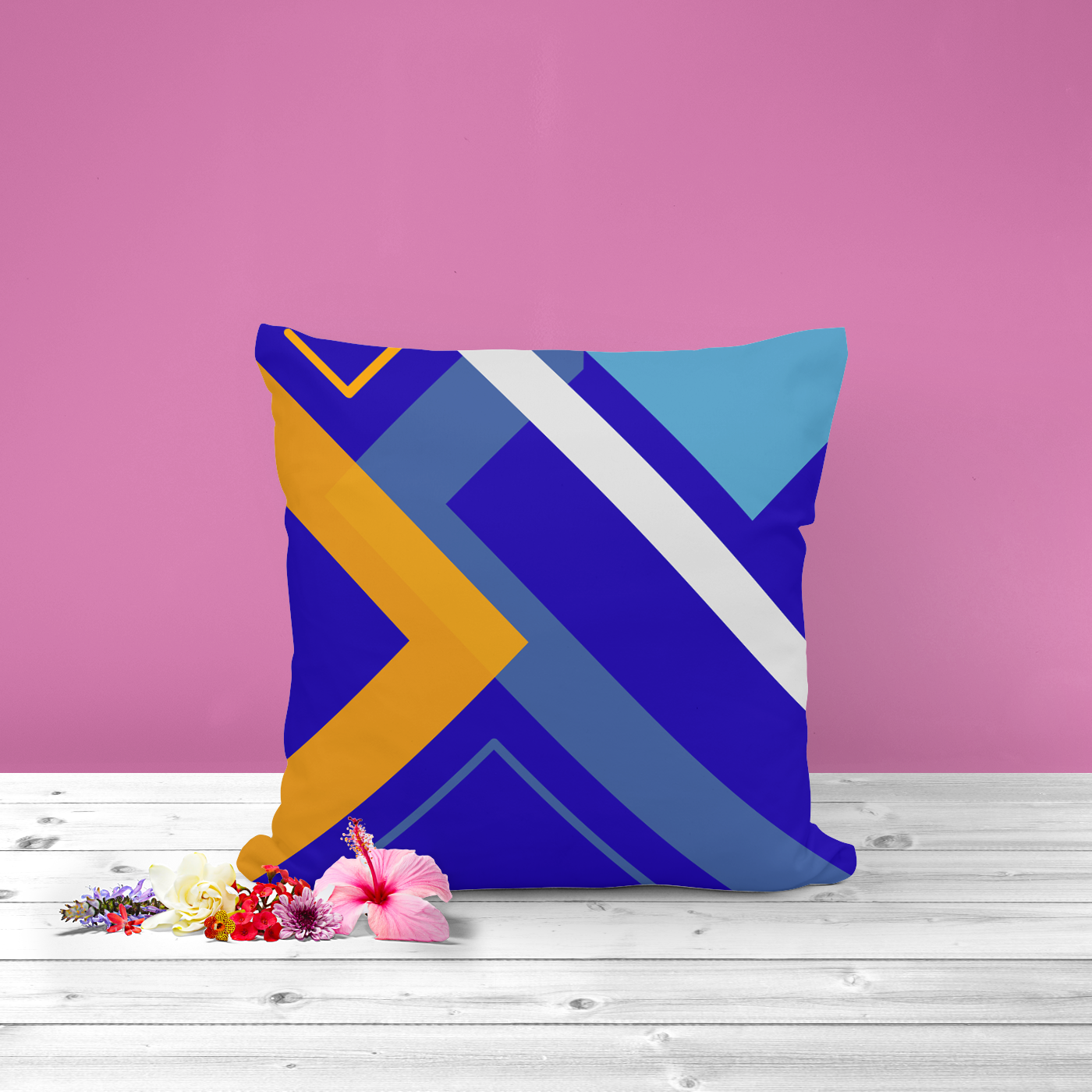 Geometric Shapes Cushion, modern twist for home decor