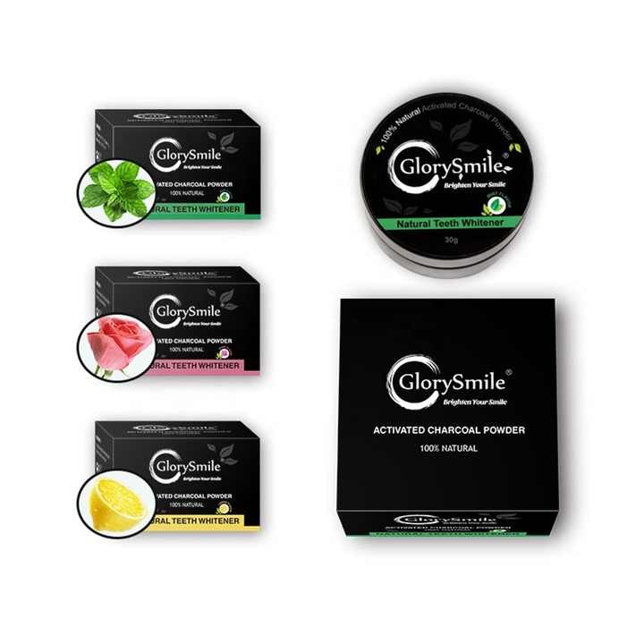 Glory Smille — poudre de charbon Blanchissante , produit naturel, approuvé CE