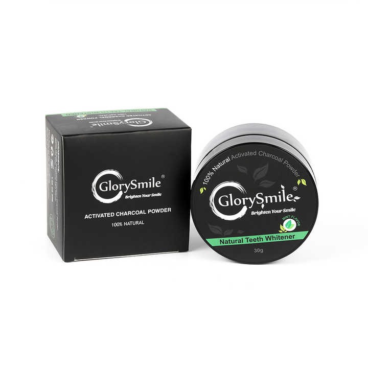 Glory Smille — poudre de charbon Blanchissante , produit naturel, approuvé CE