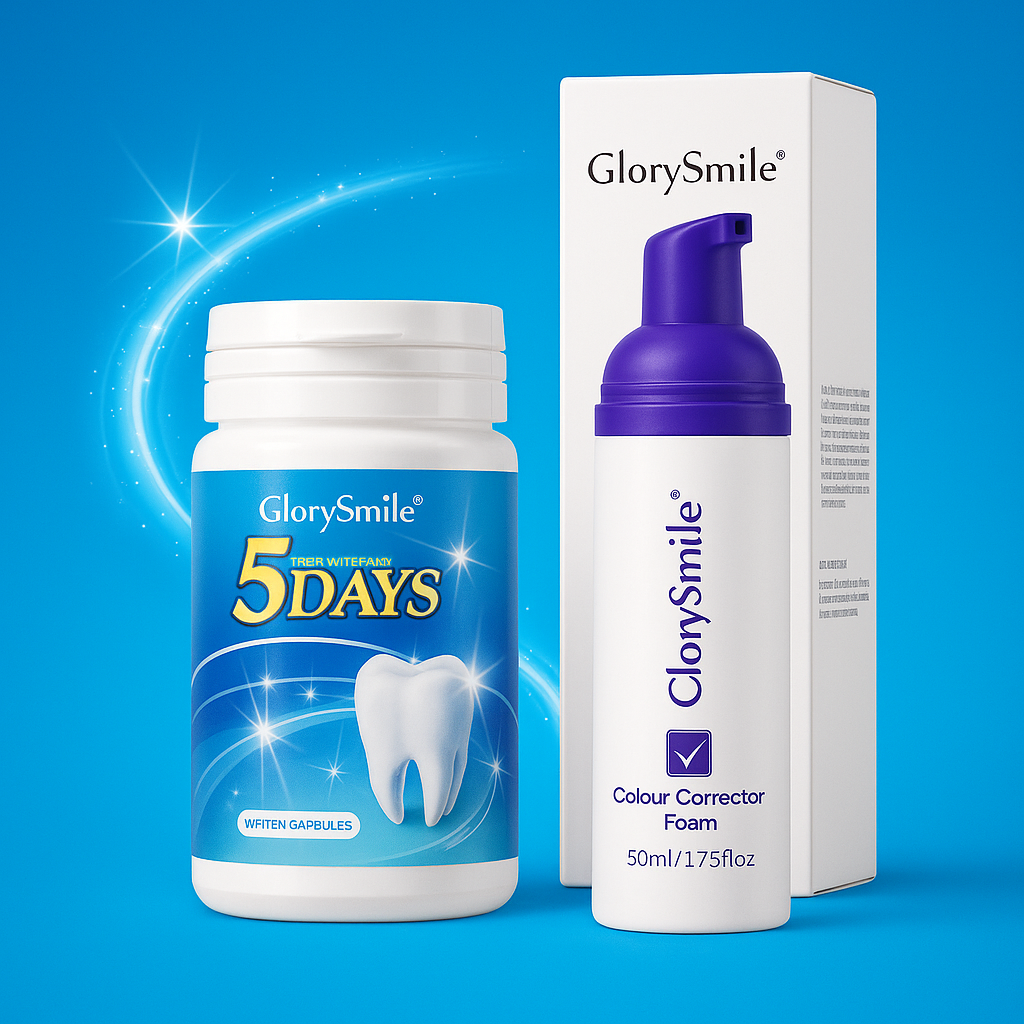 POUDRE+GEL: Kit de blanchiment des dents Glory smile 