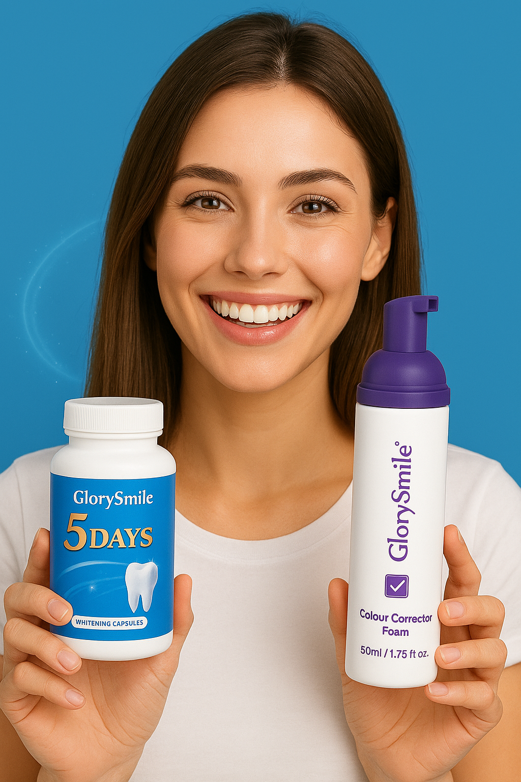 POUDRE+GEL: Kit de blanchiment des dents Glory smile 