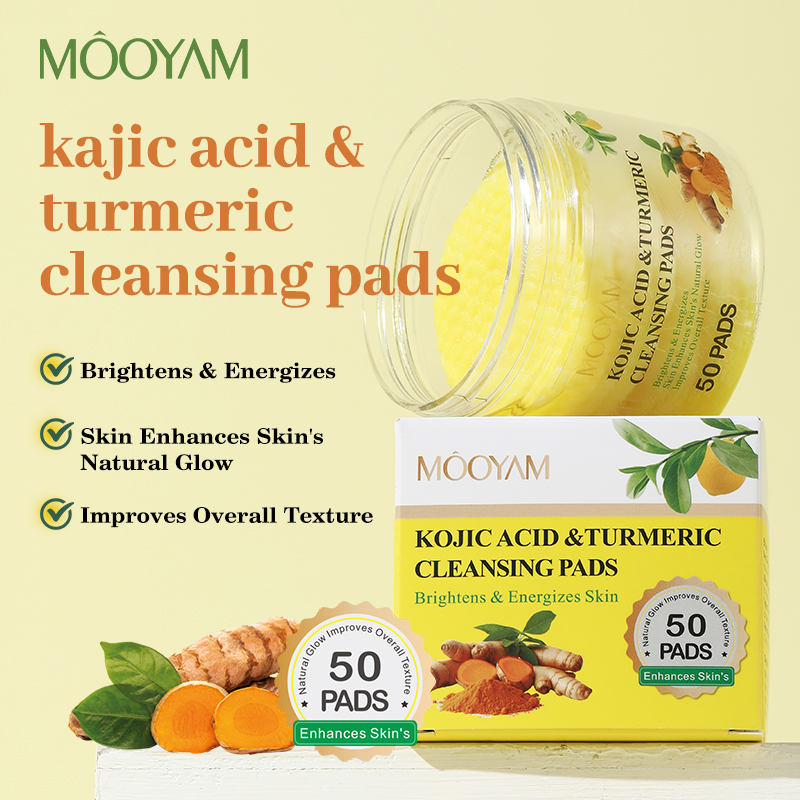 Lingettes nettoyantes à l’acide kojique et au curcuma