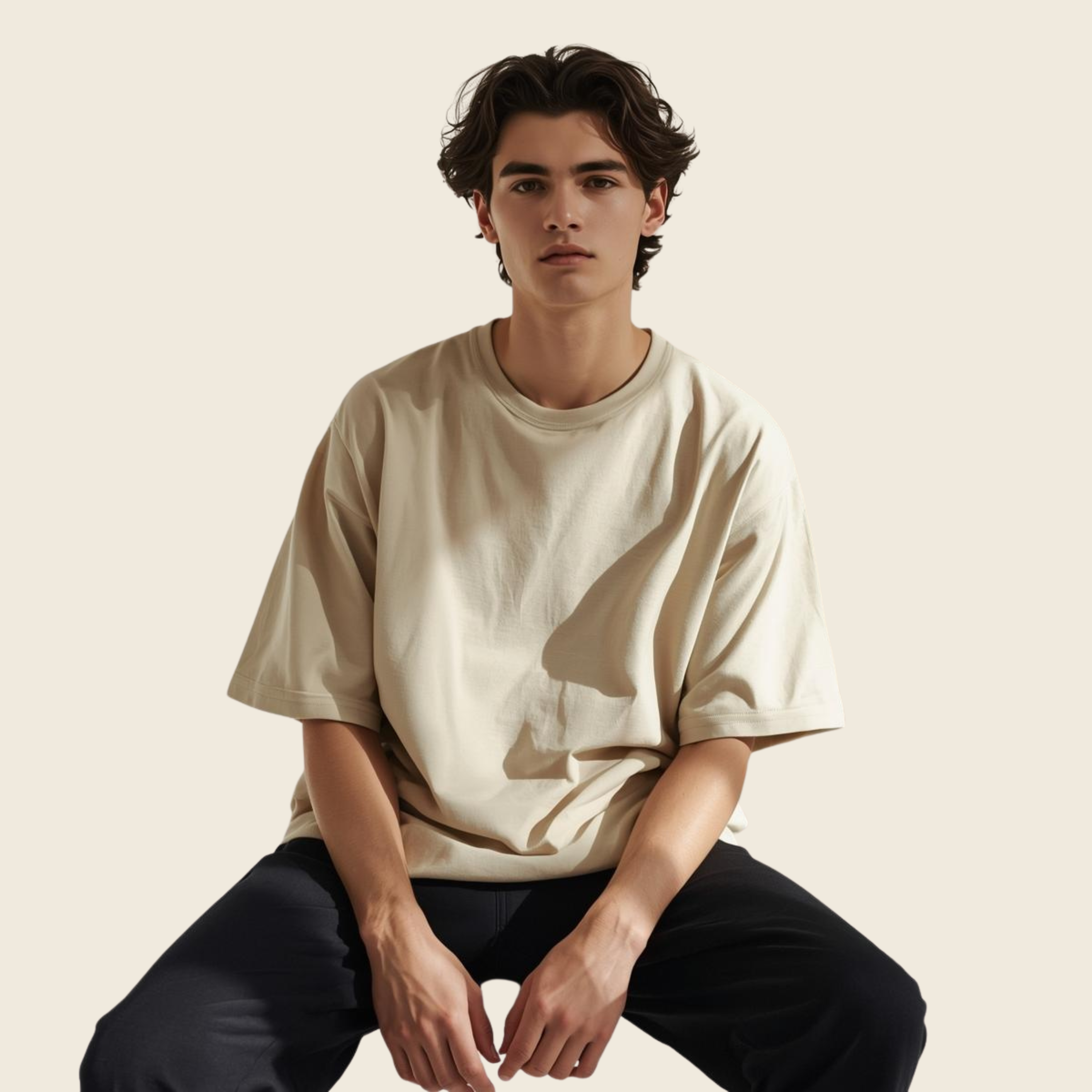 Beige Oversized T-Shirt