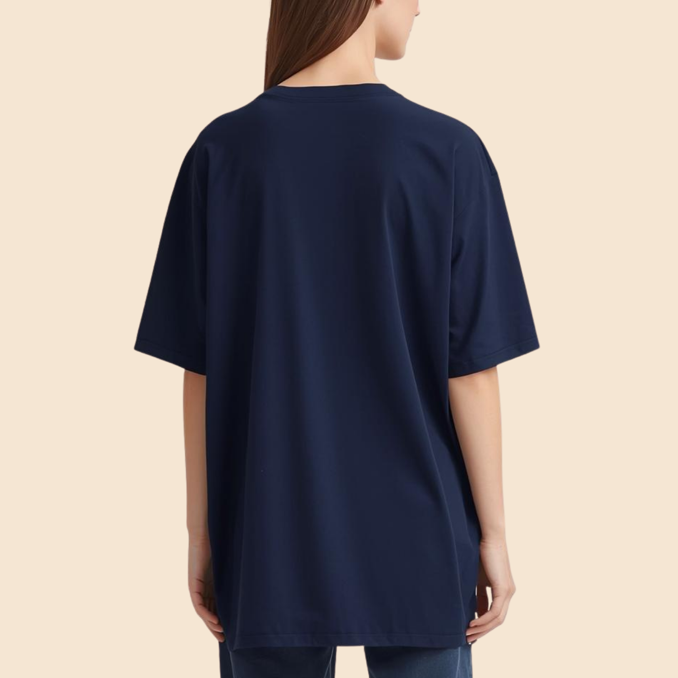 Navy Blue Oversized T-Shirt