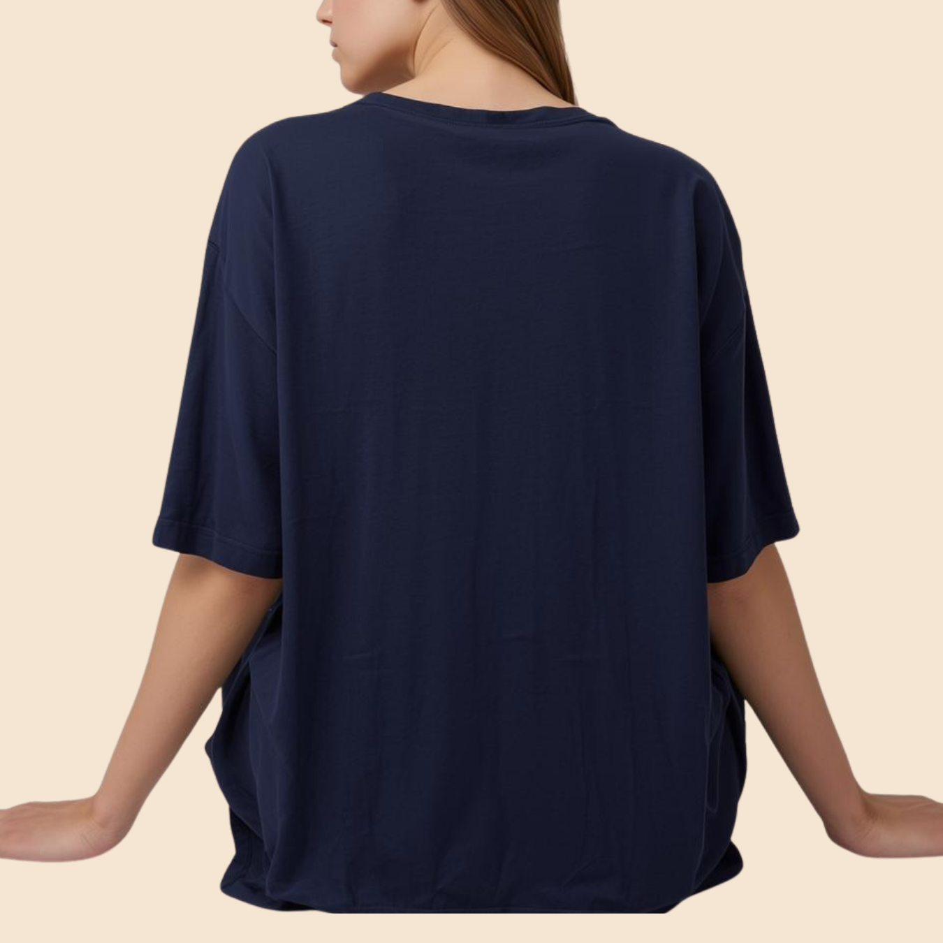 Navy Blue Oversized T-Shirt