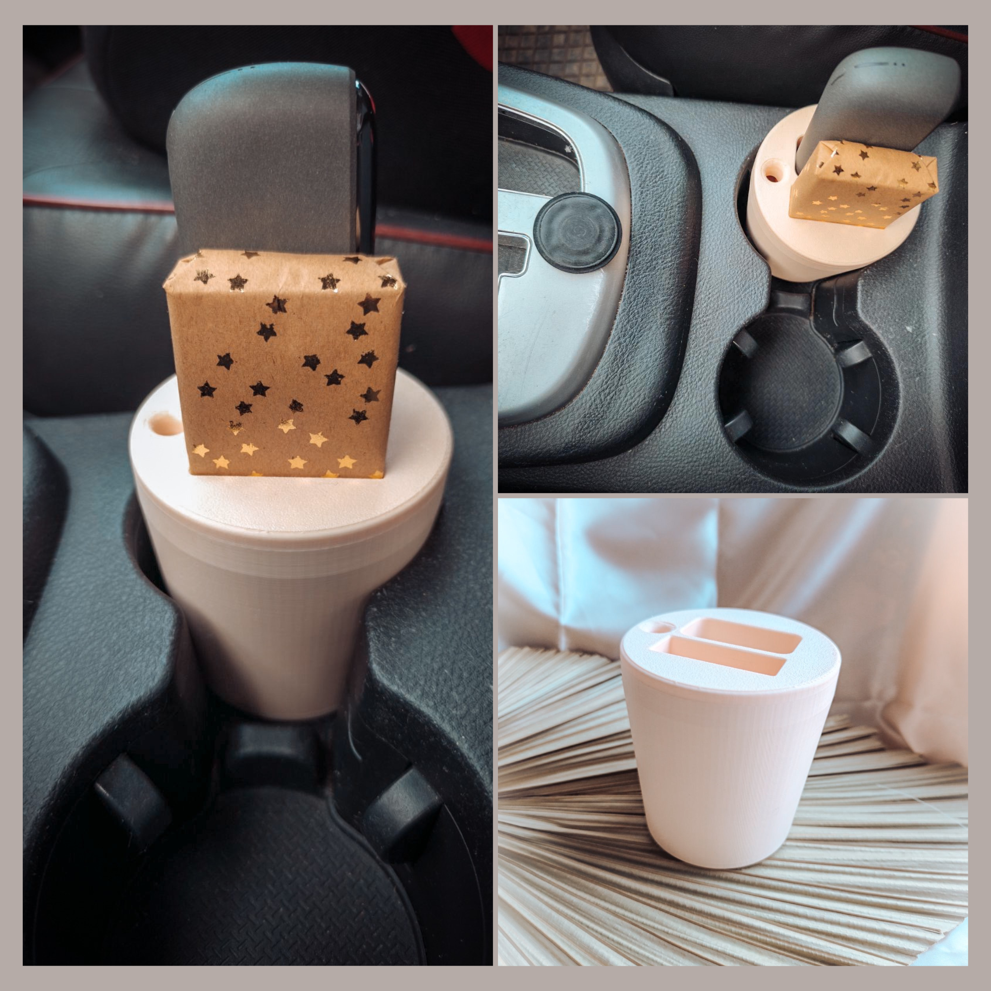3D Printed Car Holder & Ashtray (for Heat-Not-Burn Device)