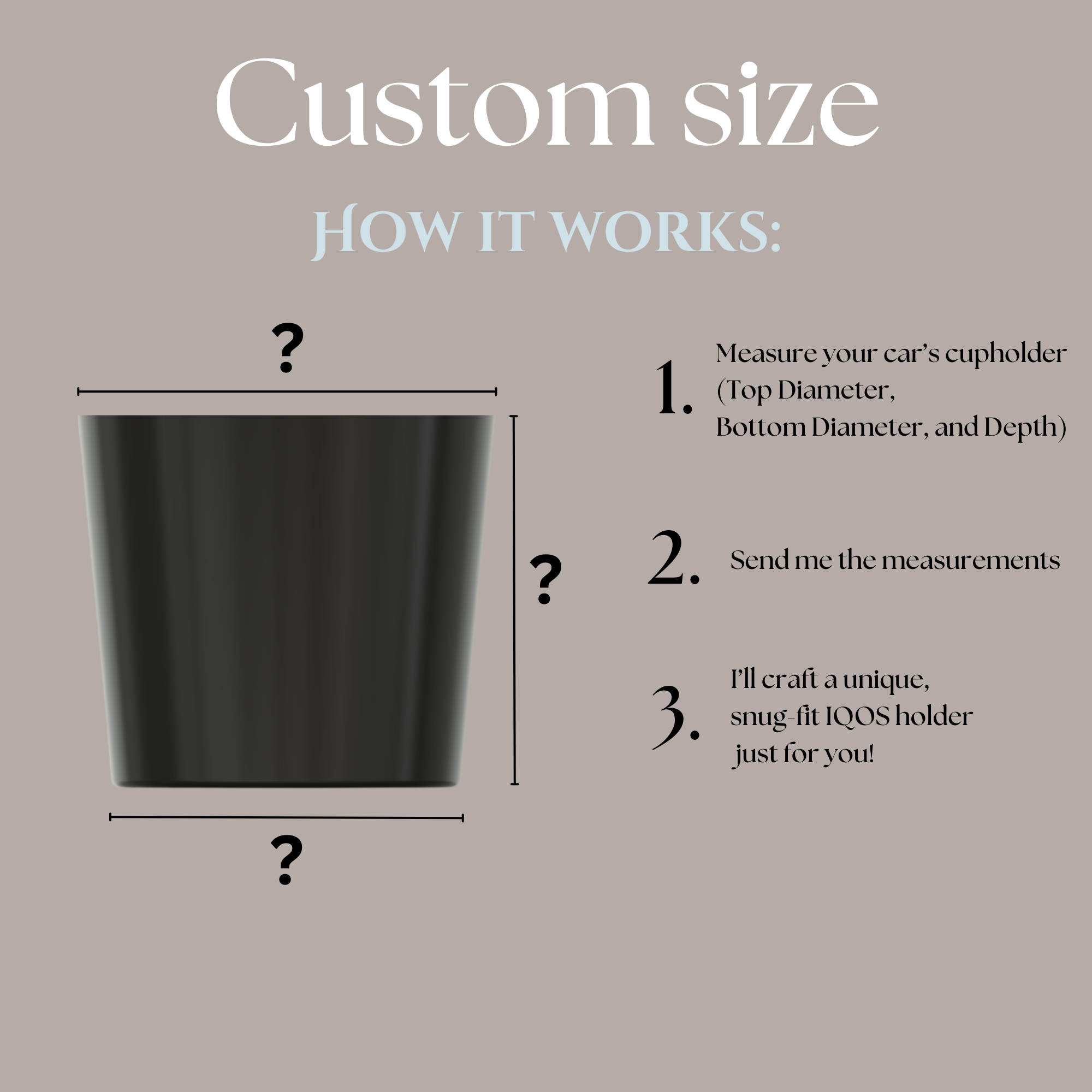 3D Printed Car Holder & Ashtray (for Heat-Not-Burn Device)