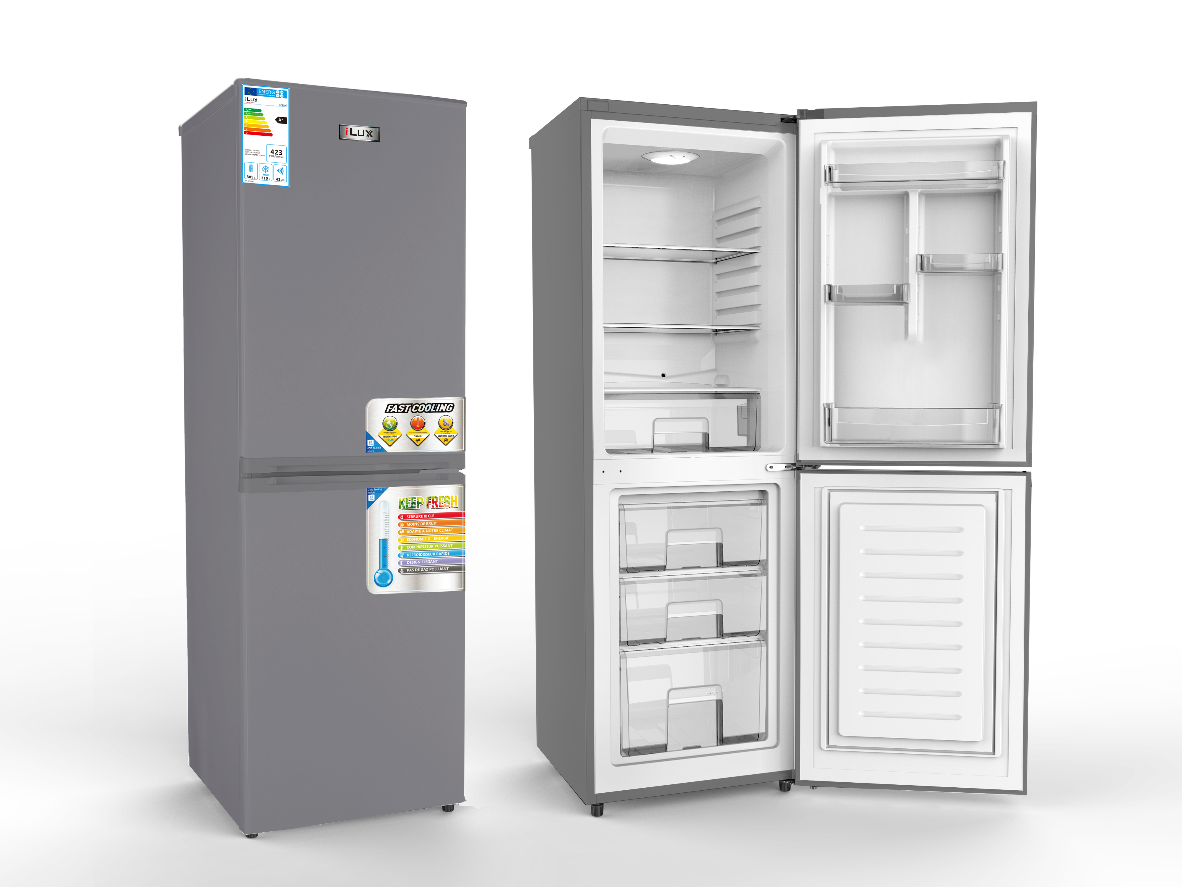 Double-Door Refrigerator