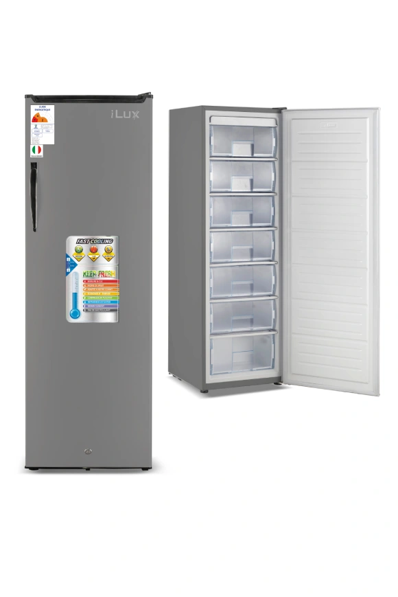 iLUX Congélateur Vertical 7 Tiroirs - 310 L - ILCV310