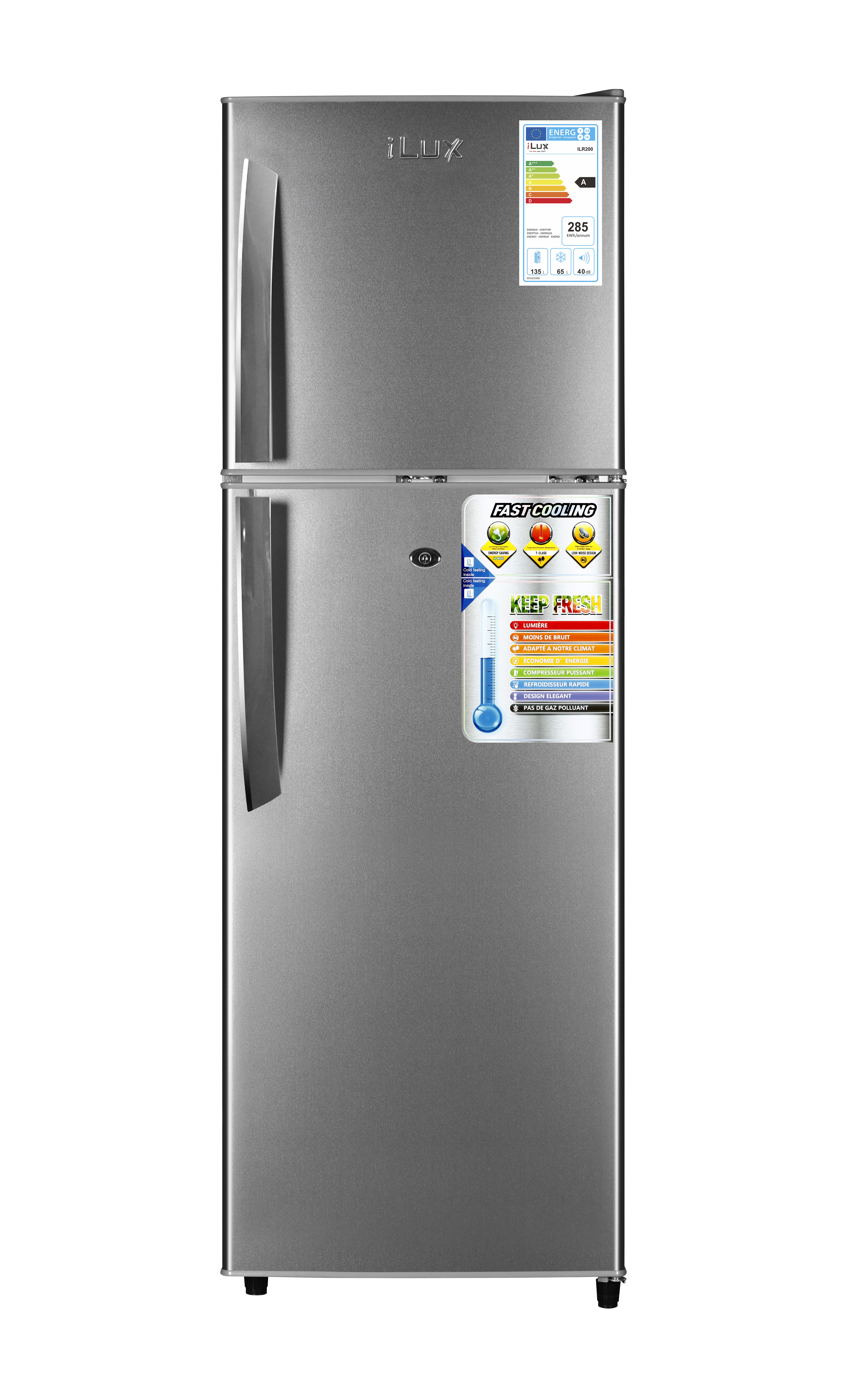 iLUX Réfrigérateur 2 Battants 213 L - ILR213