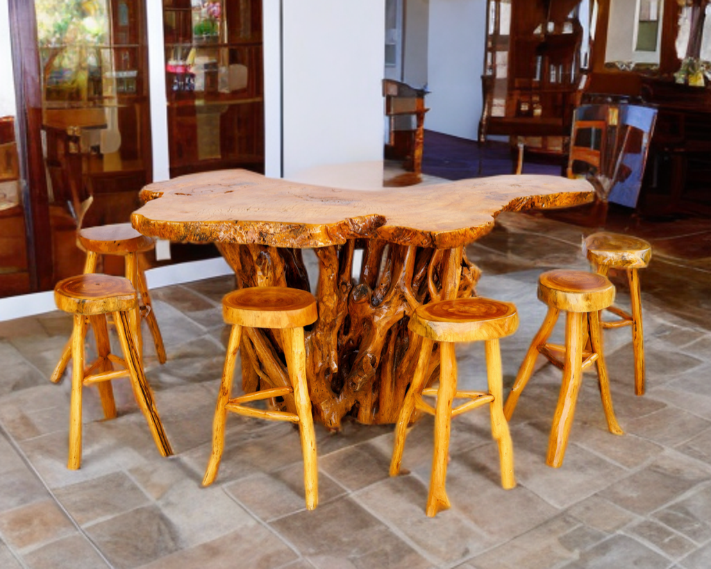 Western Rustic Dinning Table Set