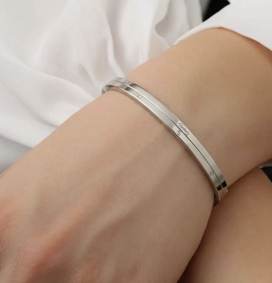 Classic Silver Engraved Bracelet