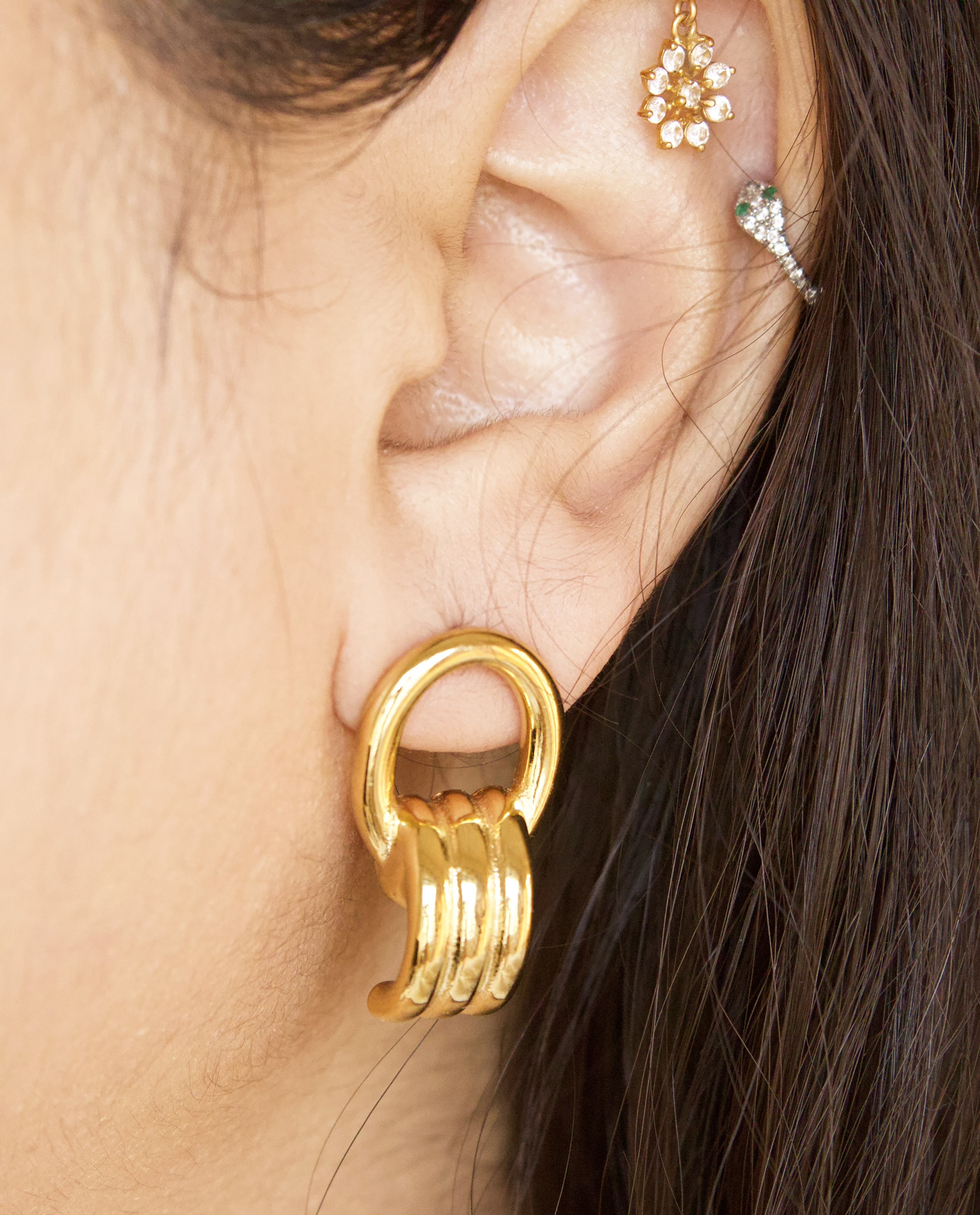 Gold Stud Earrings