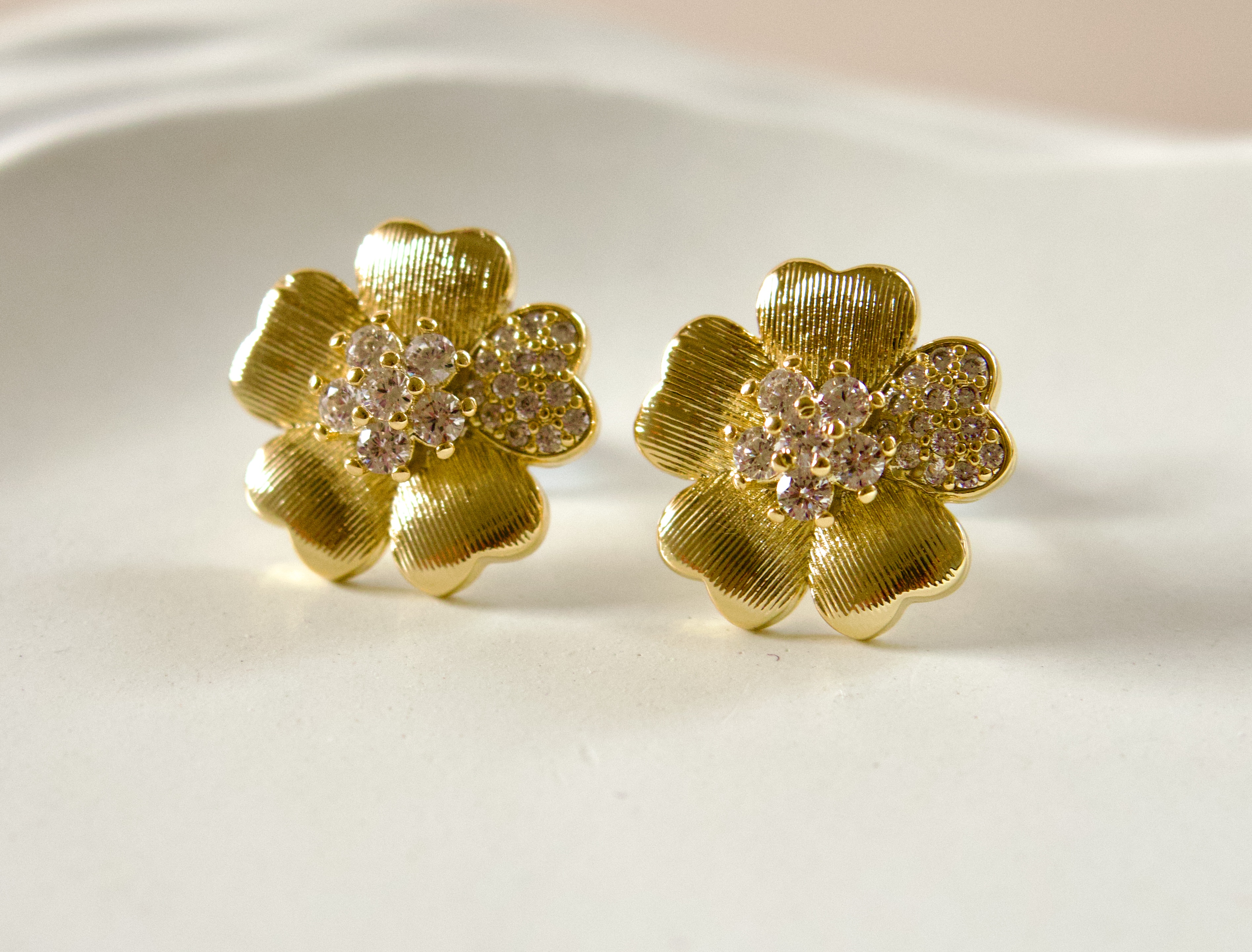 Studded Flower Earrings