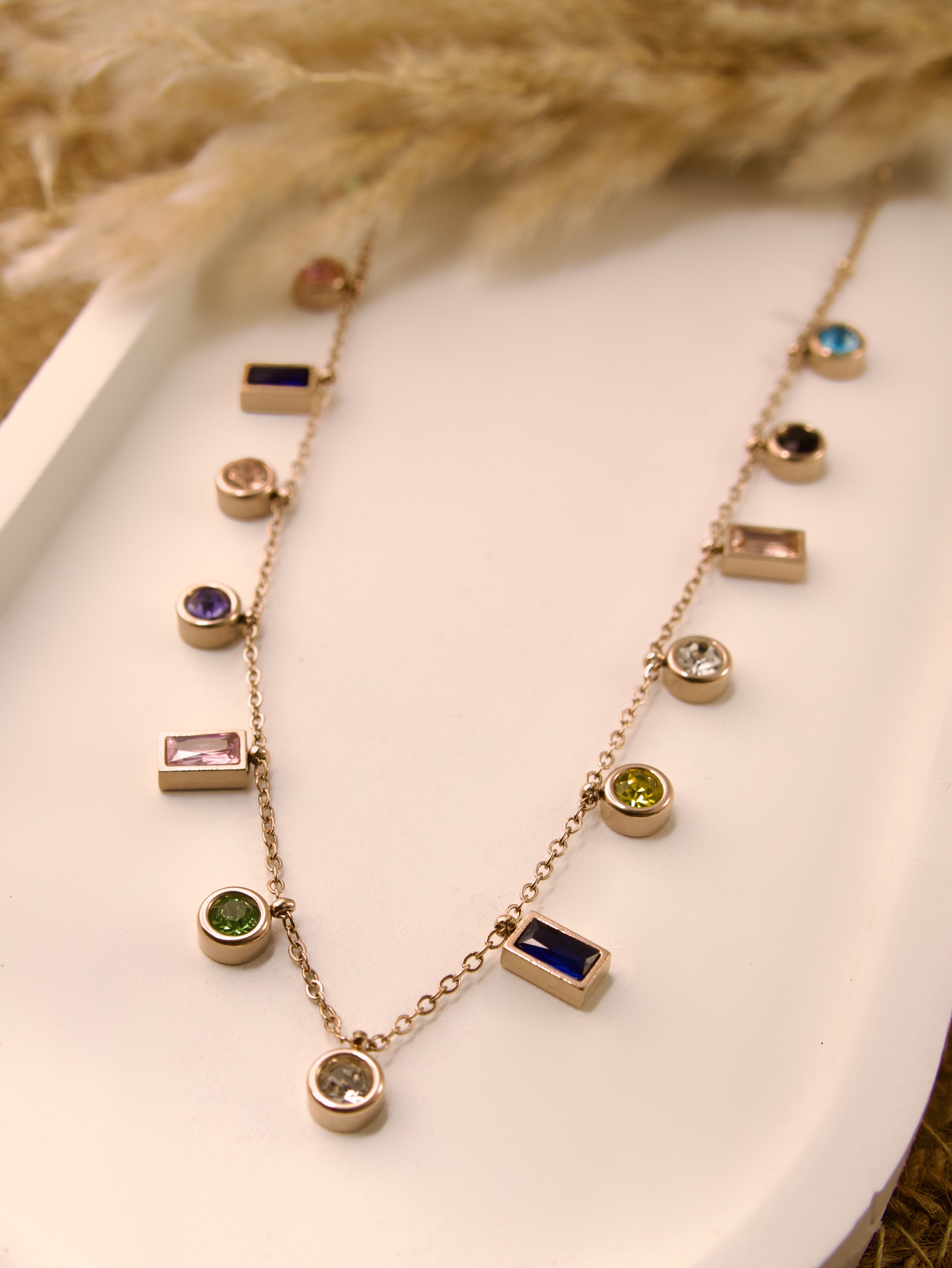 Elegant Gemstone Pendant Necklace