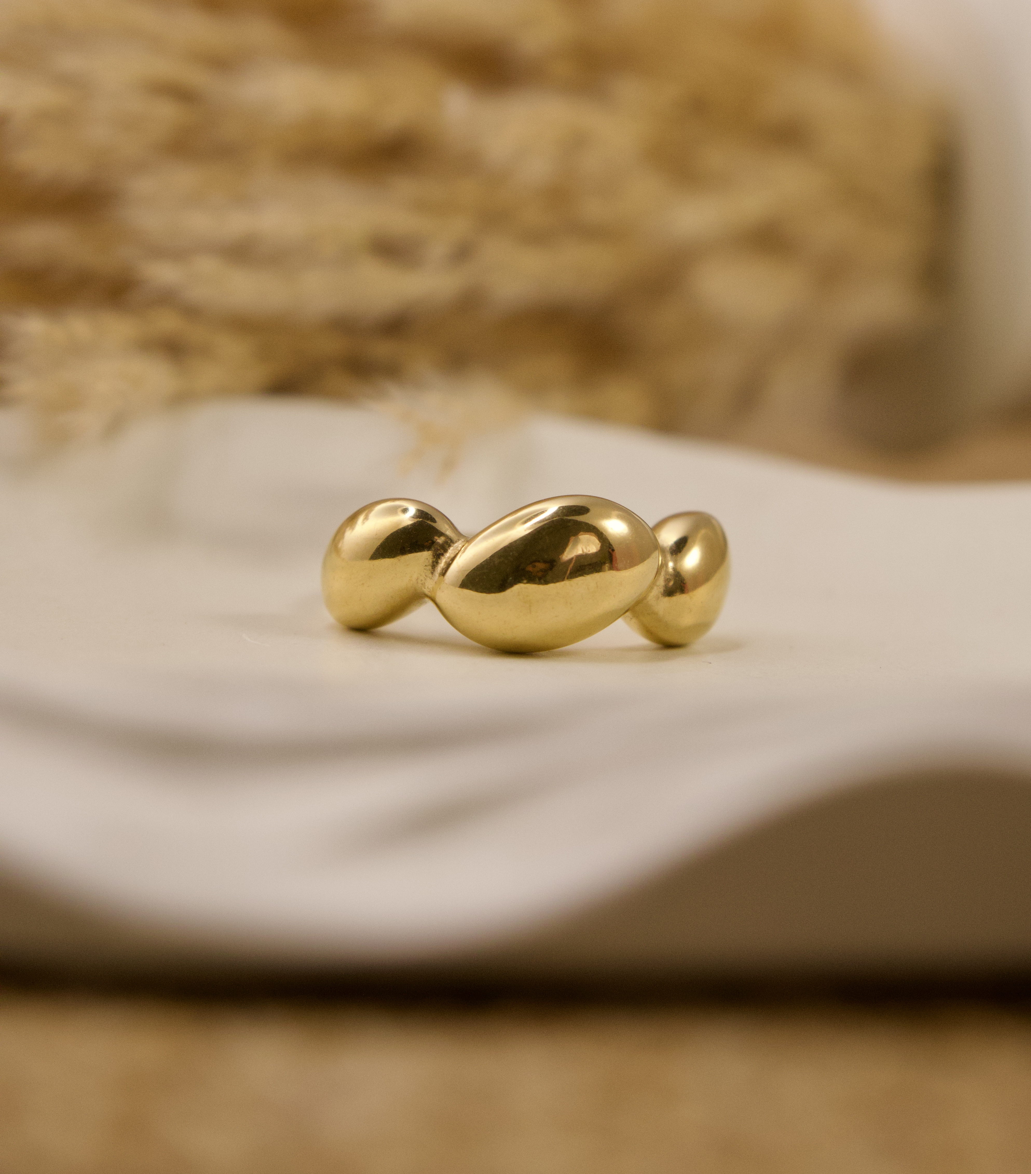 Gold Bubble Ring