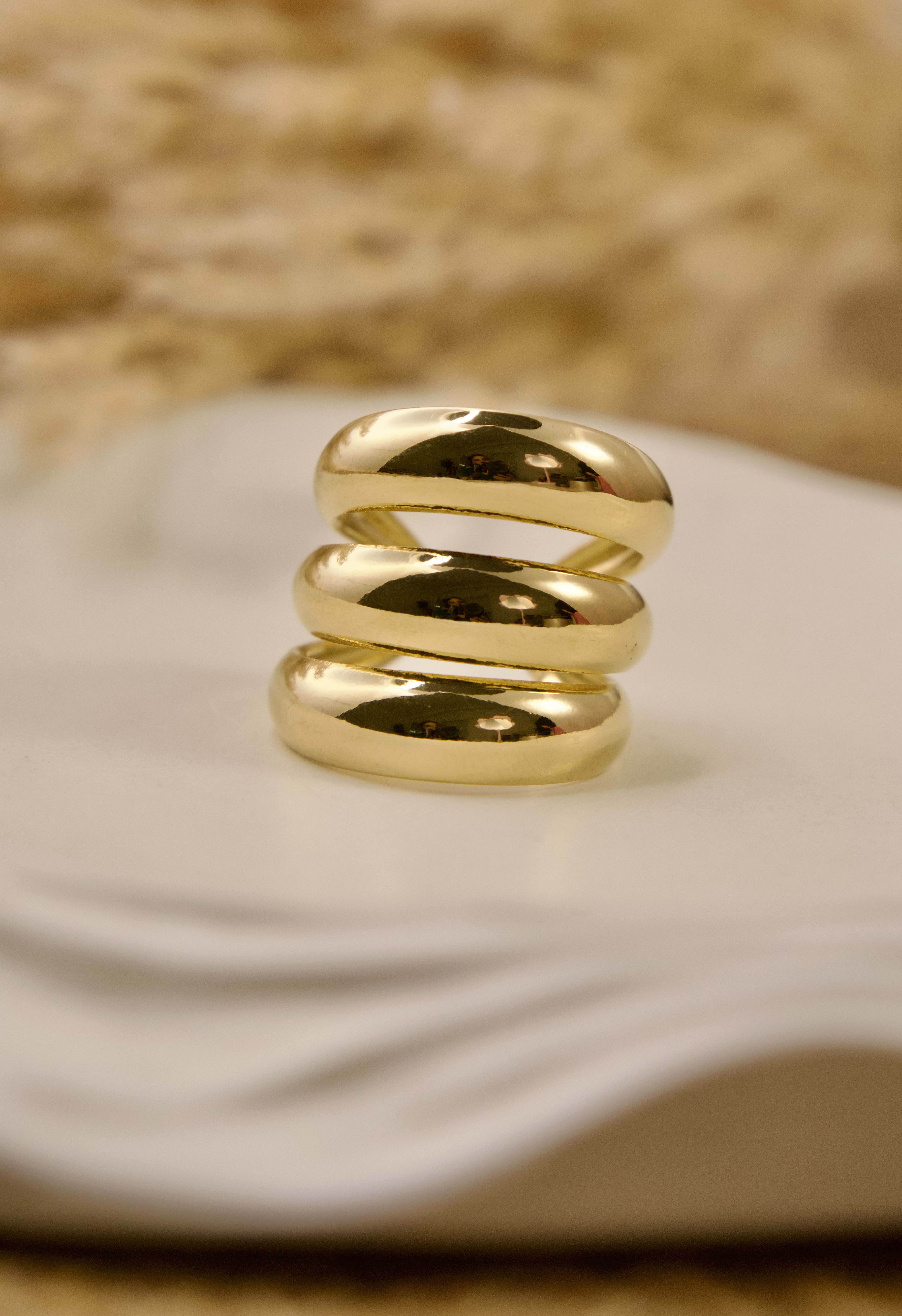 Triple Band Gold Ring